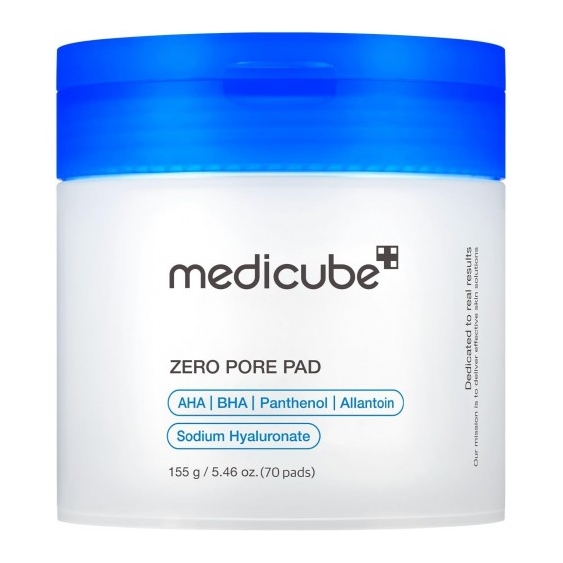 Medicube Zero Pore Pad - 70 Dischetti Esfolianti con Aha e Bha