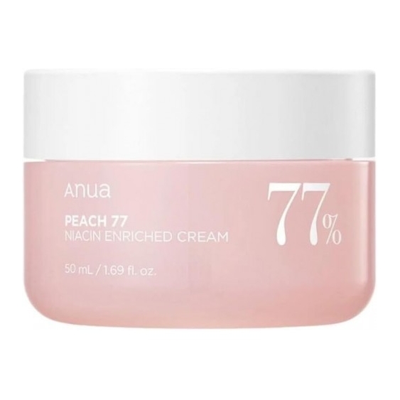 ANUA Peach 77% Niacin Enriched Cream - Crema viso idratante illuminante e uniformante 50 ml
