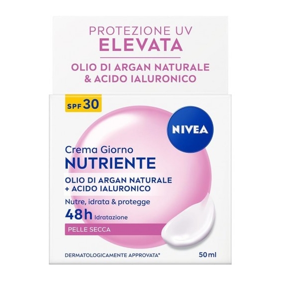 Nivea Crema Giorno Nutriente Idratante e Protettiva SPF 30 per Pelle Secca 50 ml