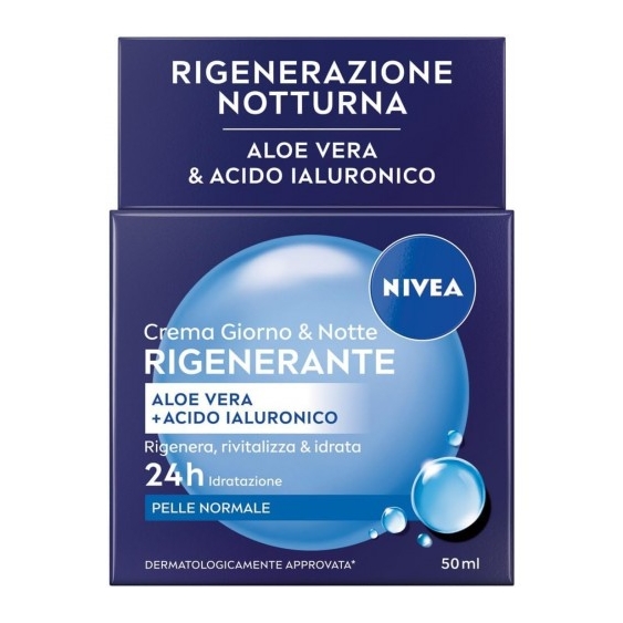 Nivea Crema Giorno & Notte Rigenerante Viso Idratante Rimpolpante Per Pelle Normale 50 ml