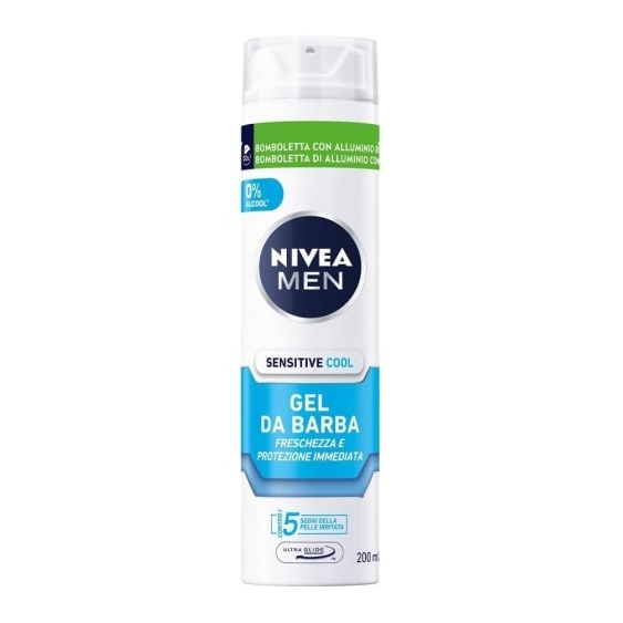 Nivea Sensitive Cool - Gel da Barba Anti-irritazioni e senza alcool 200 ml