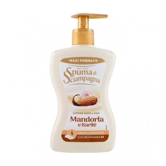 Spuma Di Sciampagna Mandorla E Karitè - Sapone Mani e Viso 430 ml