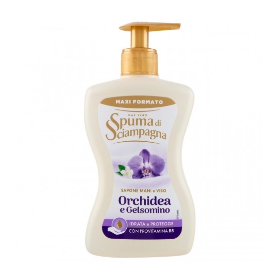 Spuma Di Sciampagna Orchidea e Gelsomino - Sapone Mani e Viso 430 ml