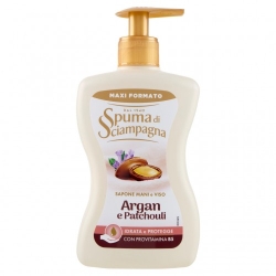 Spuma Di Sciampagna Argan E Patchouli - Sapone Mani e Viso 430 ml