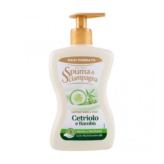 Spuma Di Sciampagna Cetriolo E Bambù - Sapone Mani e Viso 430 ml