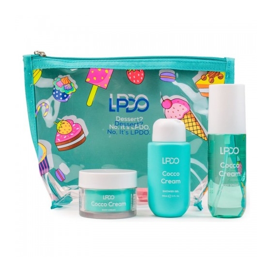 Lpdo Cocco Cream - Body Spray + Shower Gel + Body Cream + Pochette