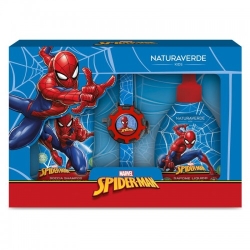 Naturaverde Spider-Man - Doccia Shampoo 250 Ml + Sapone Liquido 250 Ml + Proiettore Da Polso