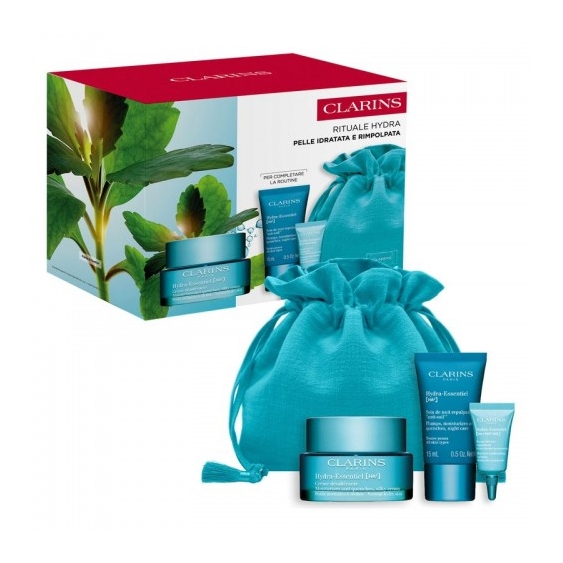 Clarins Rituale Hydra - Crema Giorno + Balsamo + Crema Notte + Pochette