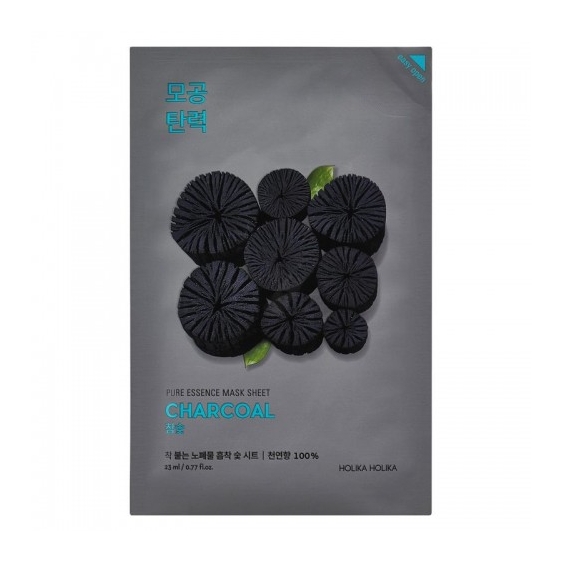 Holika Holika Charcoal Pure Essence Mask Sheet - Maschera Purificante Al Carbone 23 Ml