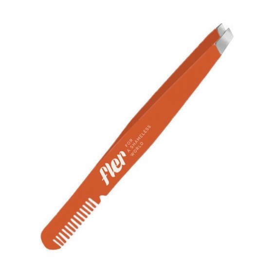 Fler Pinzetta Sopracciglia Con Pettine Orange