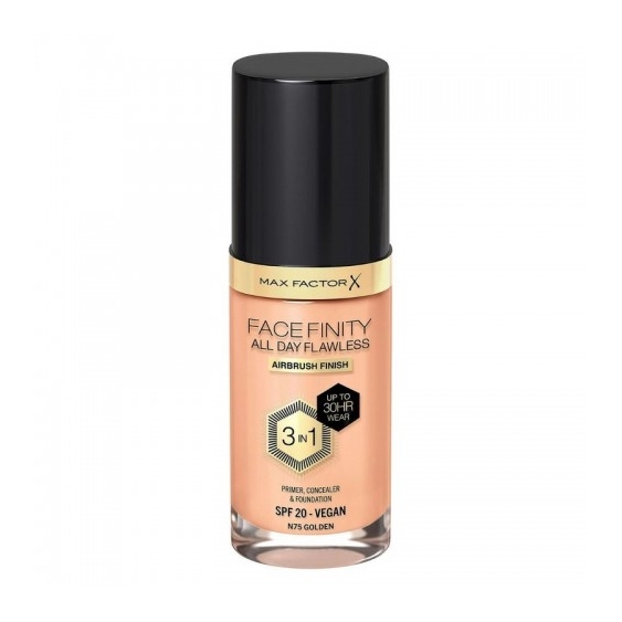 Max Factor Facefinity All Day Flawless - Fondotinta Liquido N. N75 Golden