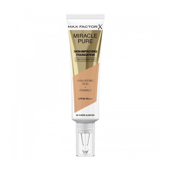 Max Factor Miracle Pure - Fondotinta N. 45 Warm Almond