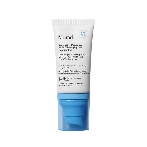 Murad Superactive Moisturizer Spf 40 - Crema Giorno Idratante Opacizzante E Controllo Pori 50 Ml
