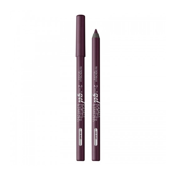 Deborah 2In1 Gel Kajal & Eyeliner - Matita Occhi N. 04 Mat Burgundy