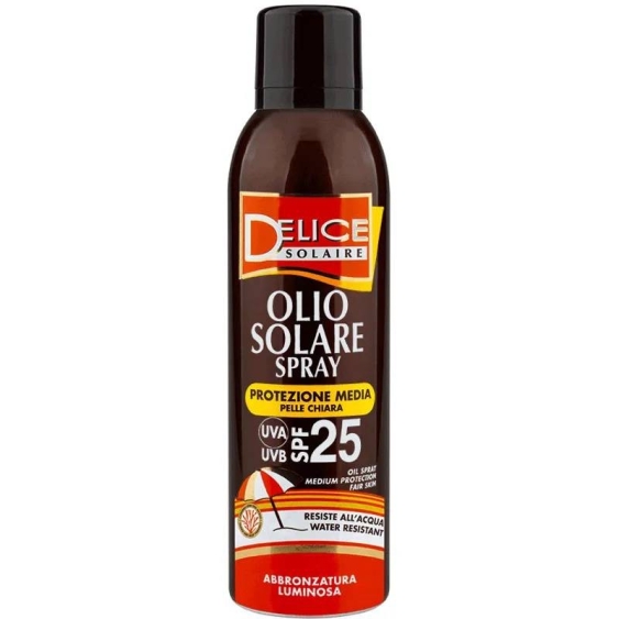 Delice Olio Solare Spray Spf25 Protezione media 150 Ml