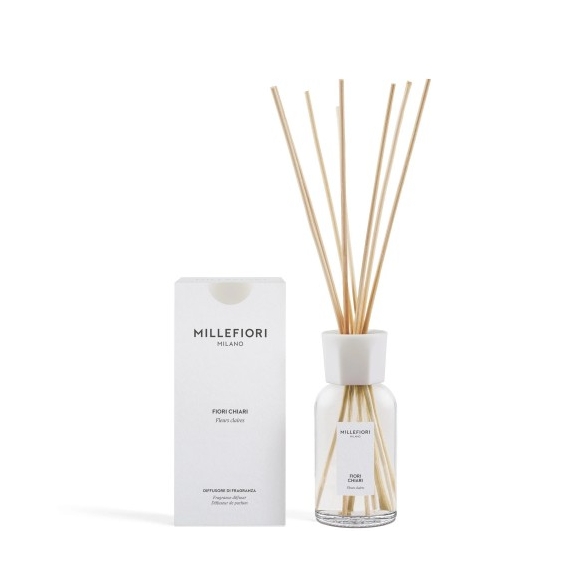 Millefiori Milano Fiori Chiari - Diffusore Di Fragranza Con Bastoncini 250 Ml