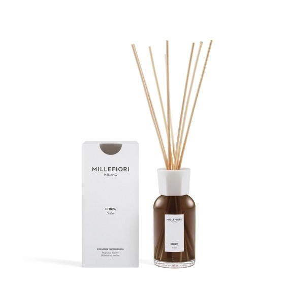 Millefiori Milano Ombra - Diffusore Di Fragranza Con Bastoncini 250 Ml