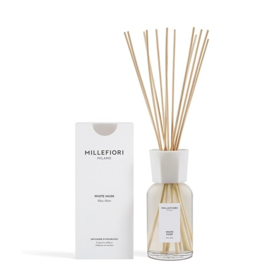 Millefiori Milano White Musk - Diffusore Di Fragranza Con Bastoncini 500 Ml