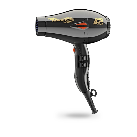 Parlux Advance Light Ionic & Ceramic - Asciugacapelli Professionale 2200W Nero