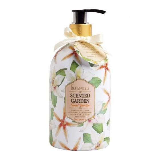 Idc Institute Scented Garden Sweet Vanilla - Crema Idratante per Mani e Corpo 500 ml