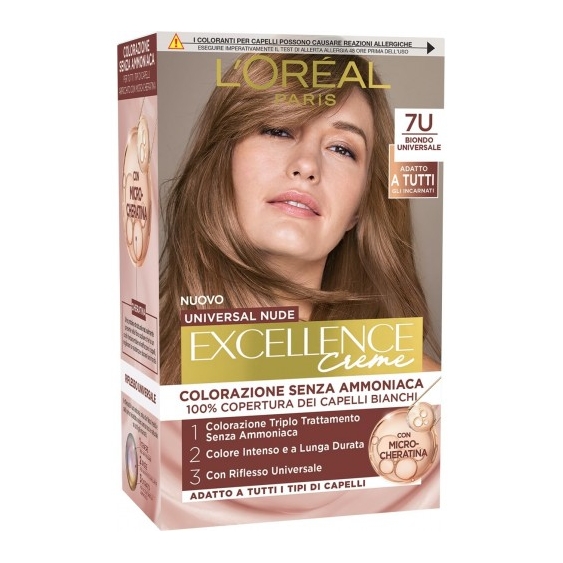 L'Oreal Paris Excellence Crema Colorante - 7U Biondo Universale