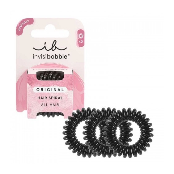 Invisibobble Original True Black - 3 Elastici Neri Per Capelli