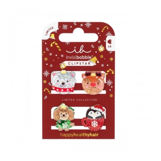 Invisibobble Clipstar Kids Sparkle In A Cup - 4 Pinze Per Capelli