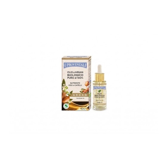 I Provenzali Olio Di Argan Biologico Puro Al 100% - Nutriente Per Viso E Capelli 30 Ml
