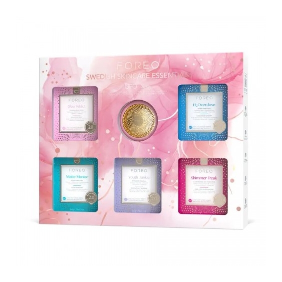 Foreo Ufo 3 Set - Dispositivo Maschera Viso + 30 Maschere Viso Advanced Collection 2.0