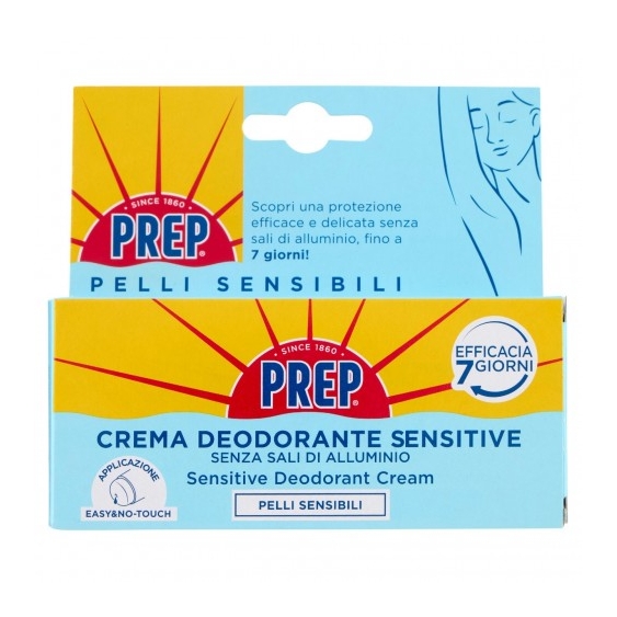 Prep Crema Deodorante Sensitive Efficacia 7 Giorni 35 Ml