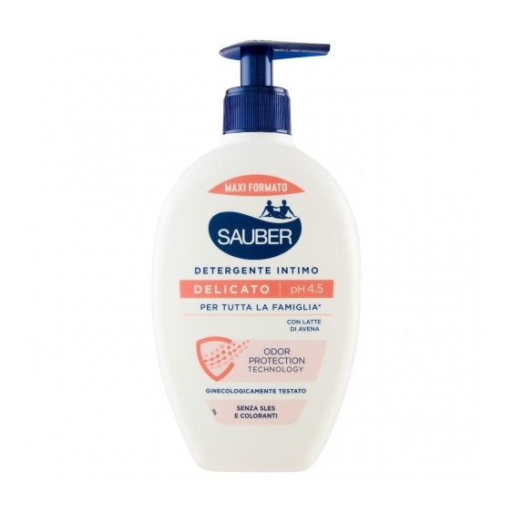 Sauber Delicato Ph 4.5 - Detergente Intimo Per Tutta La Famiglia 350 Ml