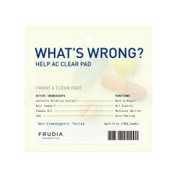 Frudia What’S Wrong Help Ac Clear Pad - Dischetti Esfolianti Purificanti Viso 4 Gr