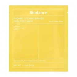 Biodance Radiant Vita Niacinamide Real Deep Mask - 4 Maschere Per Il Viso