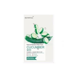 Eunyul Natural Moisture Mask Pack Cucumber - Maschera Viso In Tessuto Idratante E Lenitiva Al Cetriolo 22 Ml