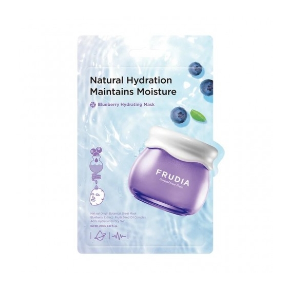 Frudia Blueberry Hydrating Mask - Maschera Viso Idratante E Nutriente Con Estratto Di Mirtillo 20 Ml