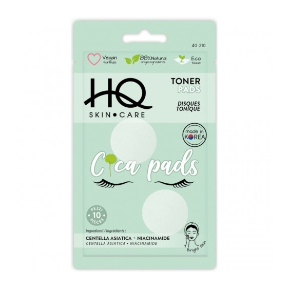 Hq Cica Pads Toner Pads - 10 Dischetti Tonici Idratanti E Lenitivi