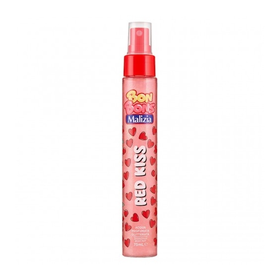 Malizia Bon Bons Red Kiss - Acqua Profumata Glitterata 75 Ml