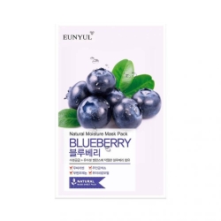 Eunyul Natural Moisture Mask Pack Blueberry- Trattamento Viso Idratante 22 Ml