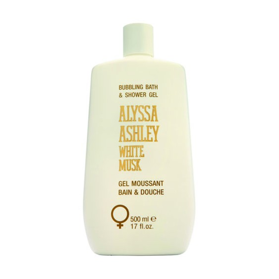 Alyssa Ashley White Musk Bubbling Bath and Shower Gel 500ML