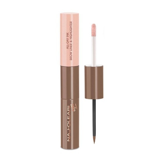 Naj-Oleari All-Day Ink Brow Liner and Highlighter - 02 Castane