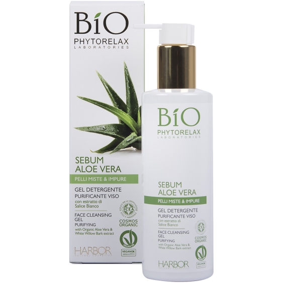 Phytorelax Sebum Aloe Vera Gel Detergente Purificante Viso 200ML