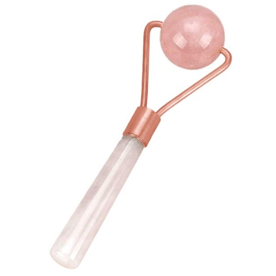 Zoe Ayla Roller Ball Eye or Contour Facial Roller Rose Quartz