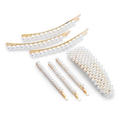 Zoe Ayla Faux Pearl Hair Clips 7PZ