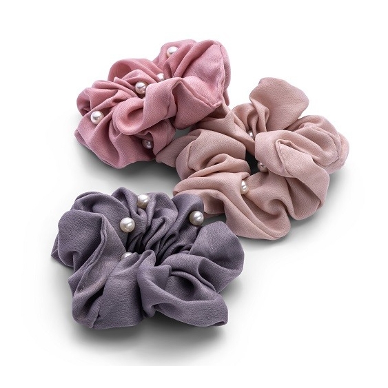 Zoe Ayla Pearl Scrunchies 3PZ