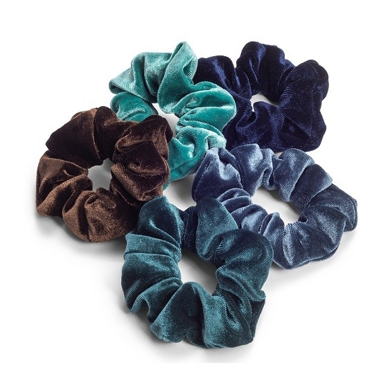 Zoe Ayla Velvet Scrunchies 5PZ
