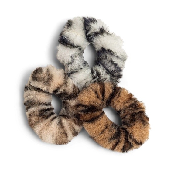 Zoe Ayla Faux Fur Scrunchies 3PZ