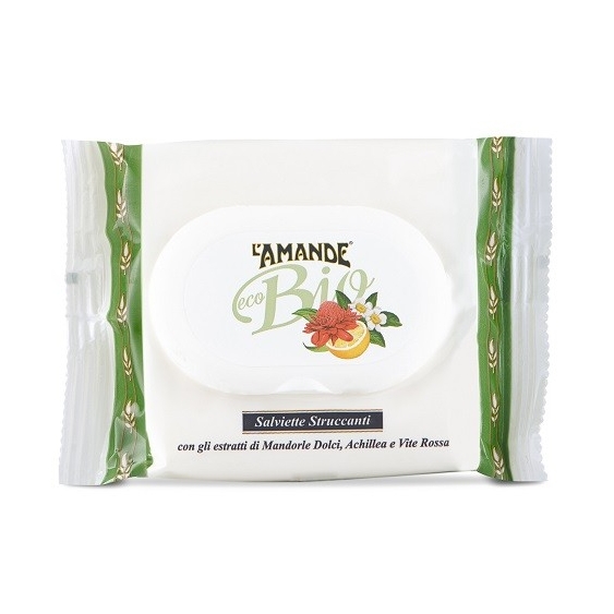 L'Amande Eco Bio Salviette Struccanti 25PZ