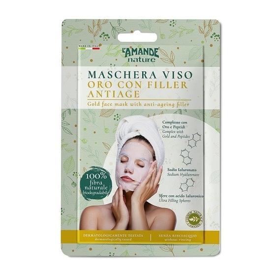 L'Amande Nature Maschera Viso Oro con Filler Antiage