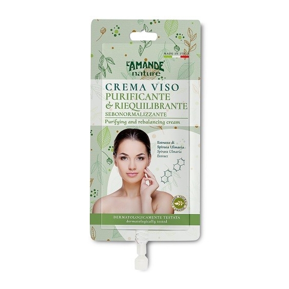 L'Amande Nature Crema Viso Purificante e Riequilibrante 15ML