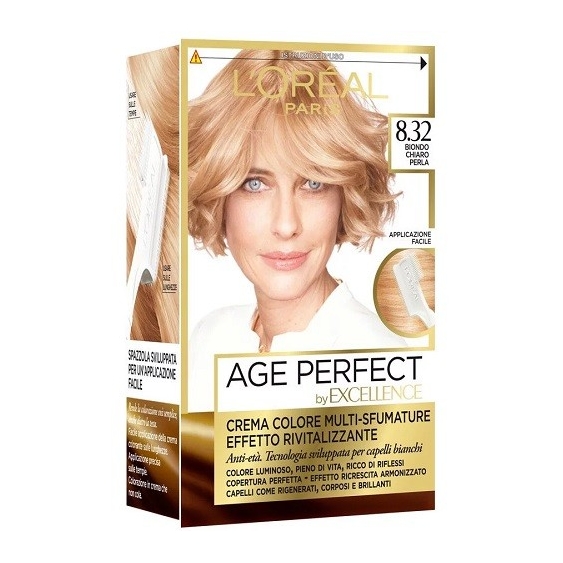 L'Oreal Paris Excellence Age Perfect Crema Colore 8.32 Biondo Chiaro Perla